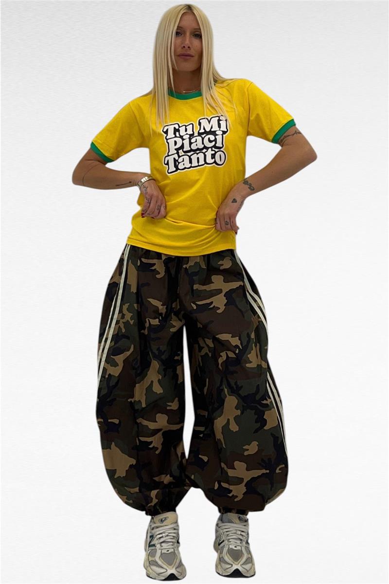 pantalone in cotone military